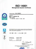 Sertifikat ISO POMPA 14001:2004 iso 14001  2015 pompa morita 001