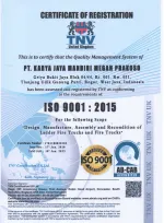 Sertifikat ISO 9001:2015 iso 9001  2015 karoseri 001